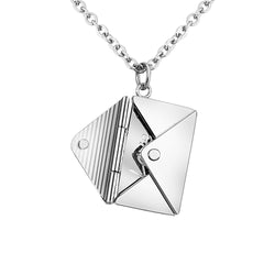 Personalized Secret Message Letter Envelope Necklace