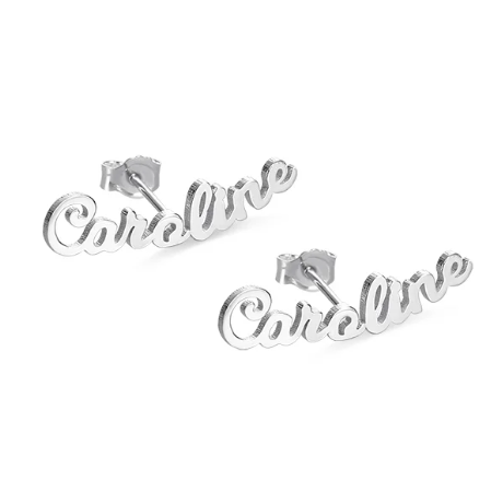 Earrings with Personalized Name