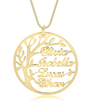 Personalized Tree of Life Necklace