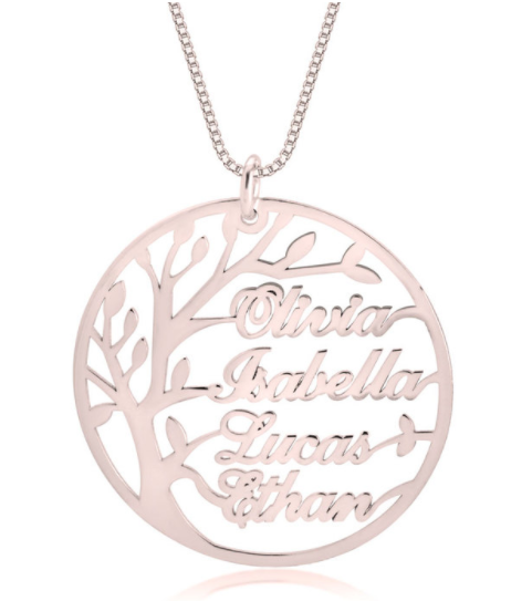 Personalized Tree of Life Necklace