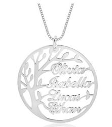 Personalized Tree of Life Necklace