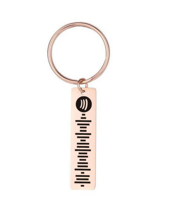 Personalized Spotify Keychain