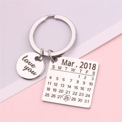 Personalized Calendar Keychain