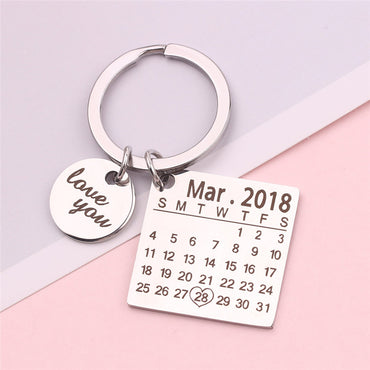 Personalized Calendar Keychain