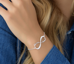 Pulsera Infinito con 2 Nombres