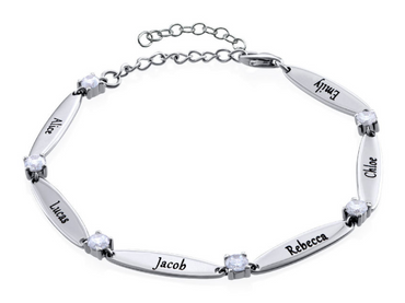 Bracelet with Engraving of 1-6 Names