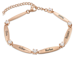 Bracelet with Engraving of 1-6 Names